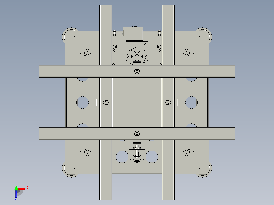 顶升旋转机构俯视图