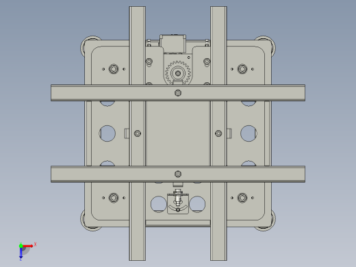 顶升旋转机构俯视缩略图