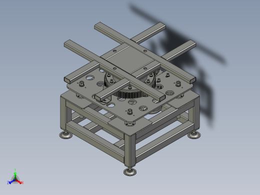 顶升旋转机构正等轴测缩略图