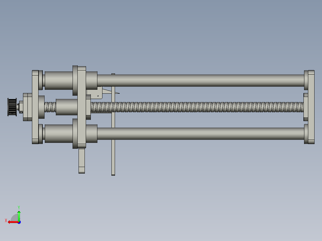 tray盘升降台丝杆模组-V20-V20后视图