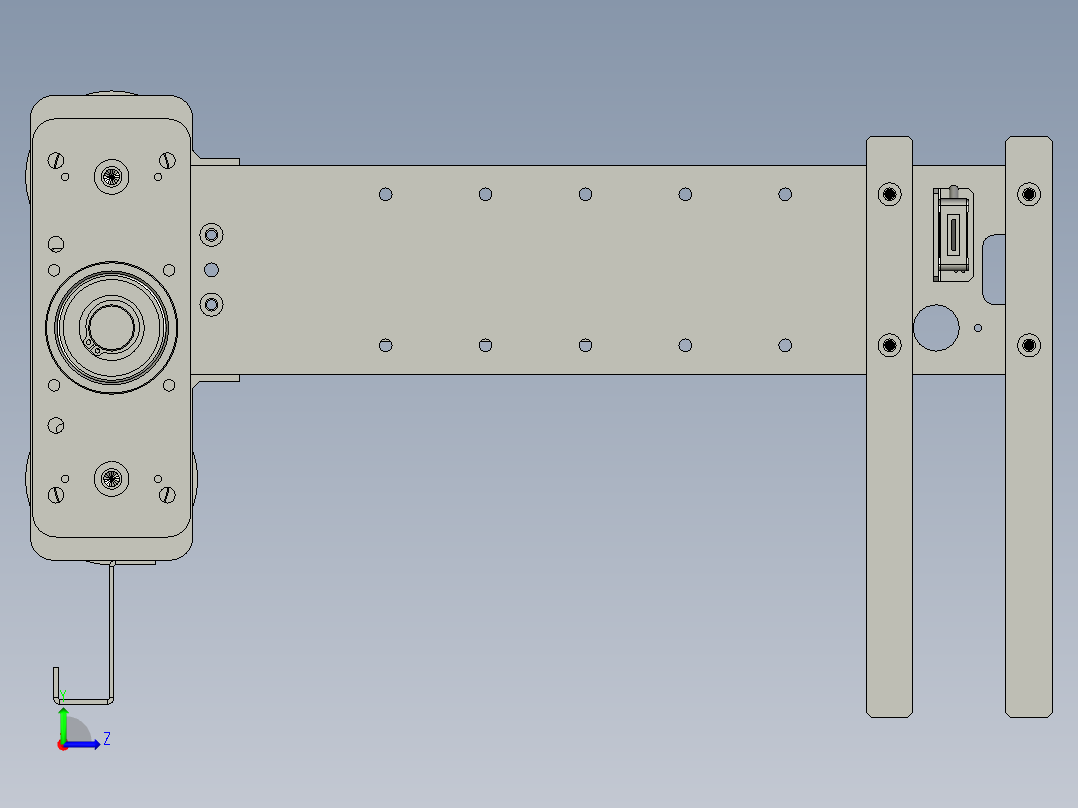 tray盘升降台丝杆模组-V20-V20左视图