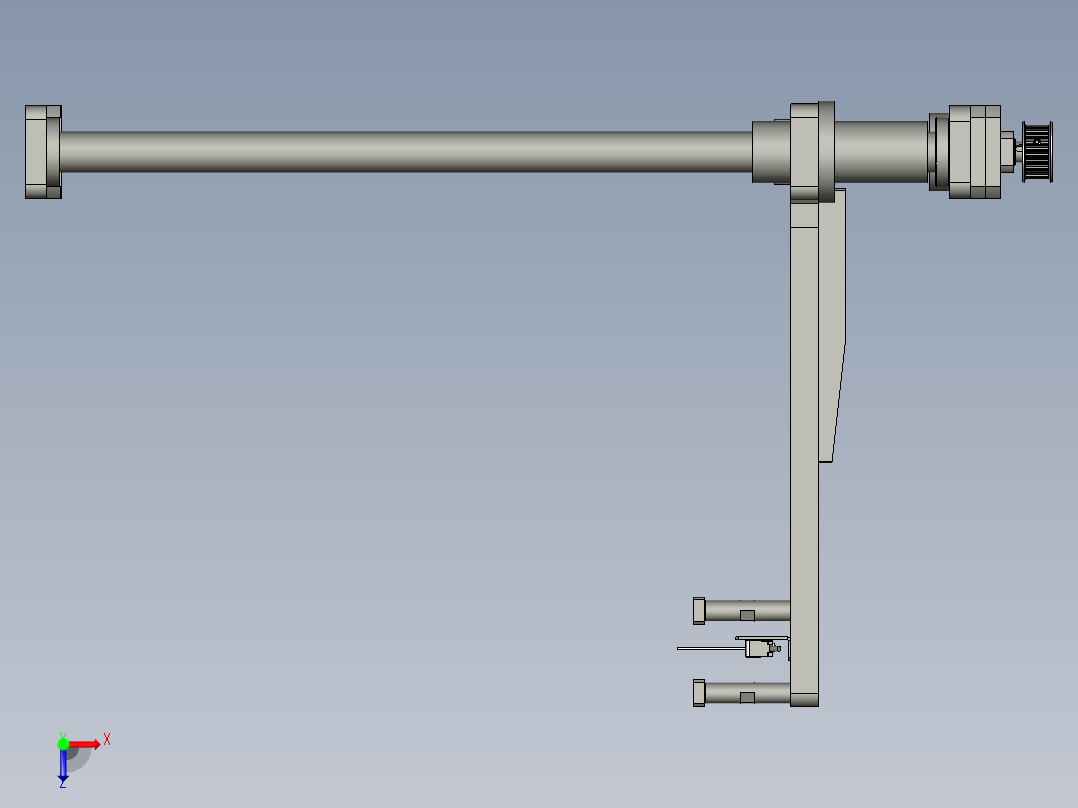 tray盘升降台丝杆模组-V20-V20俯视图