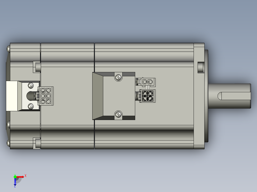 松下伺服电机075MSMD082G1TA-ts俯视图