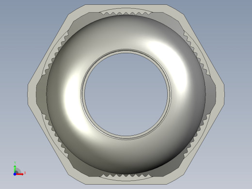 电缆防水接头M20x15前视缩略图