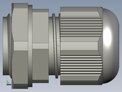 电缆防水接头M20x15左视缩略图