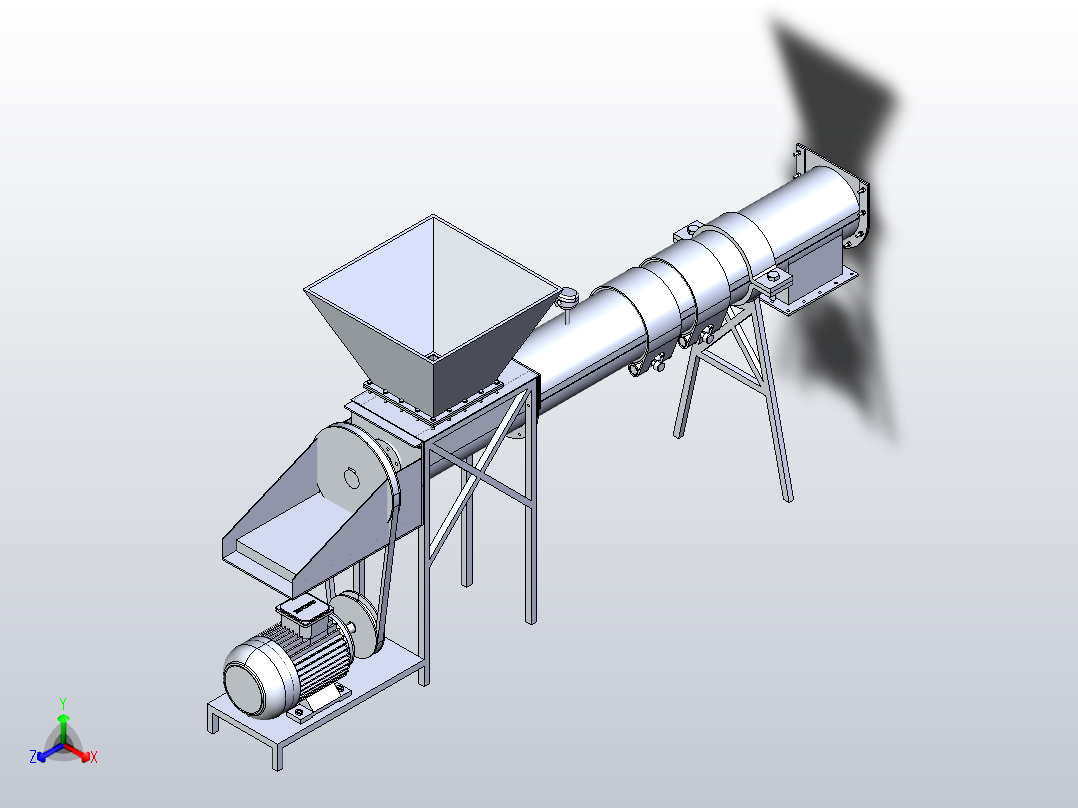螺旋搅拌机主视图