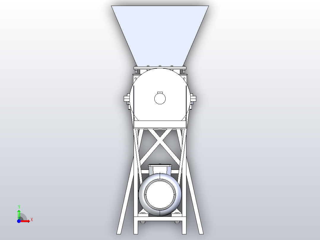 螺旋搅拌机前视图