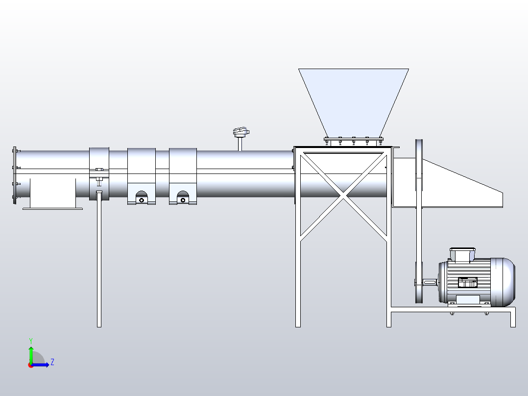 螺旋搅拌机左视图