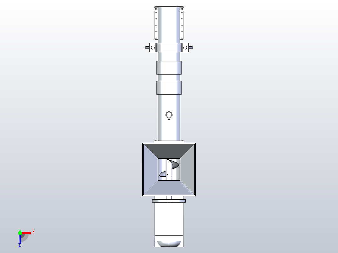 螺旋搅拌机俯视图