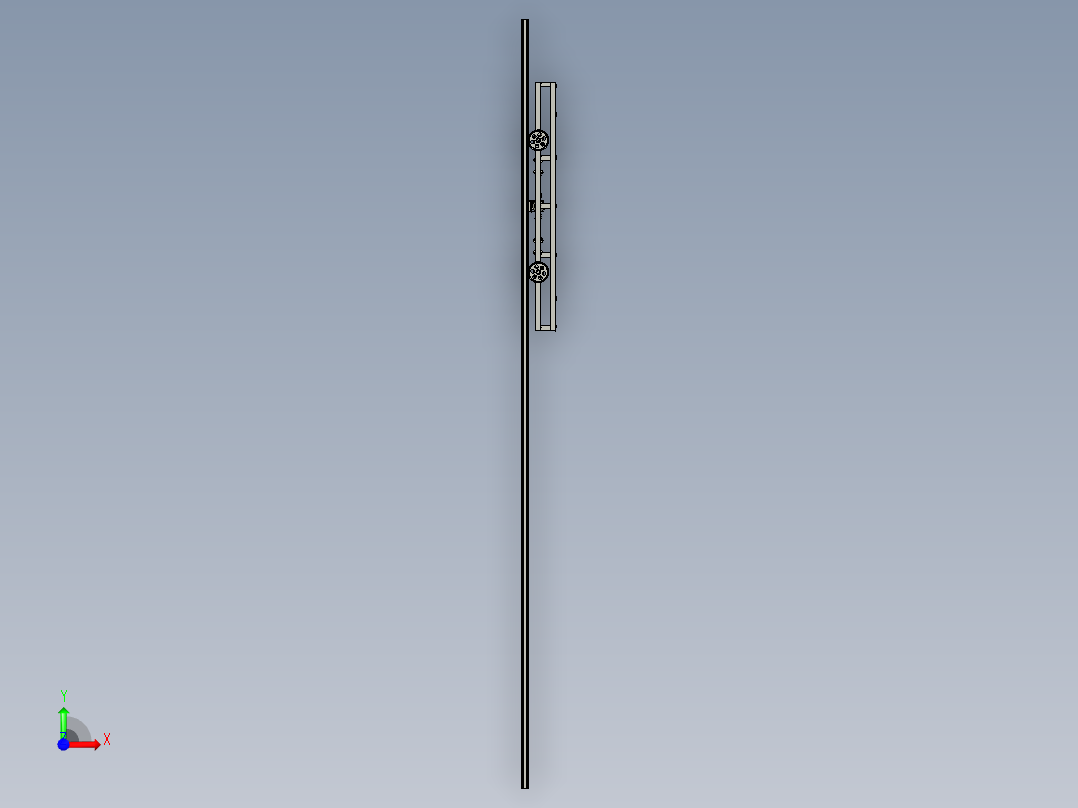 轨道小车驱动系统前视图