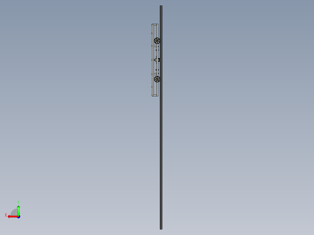 轨道小车驱动系统后视图