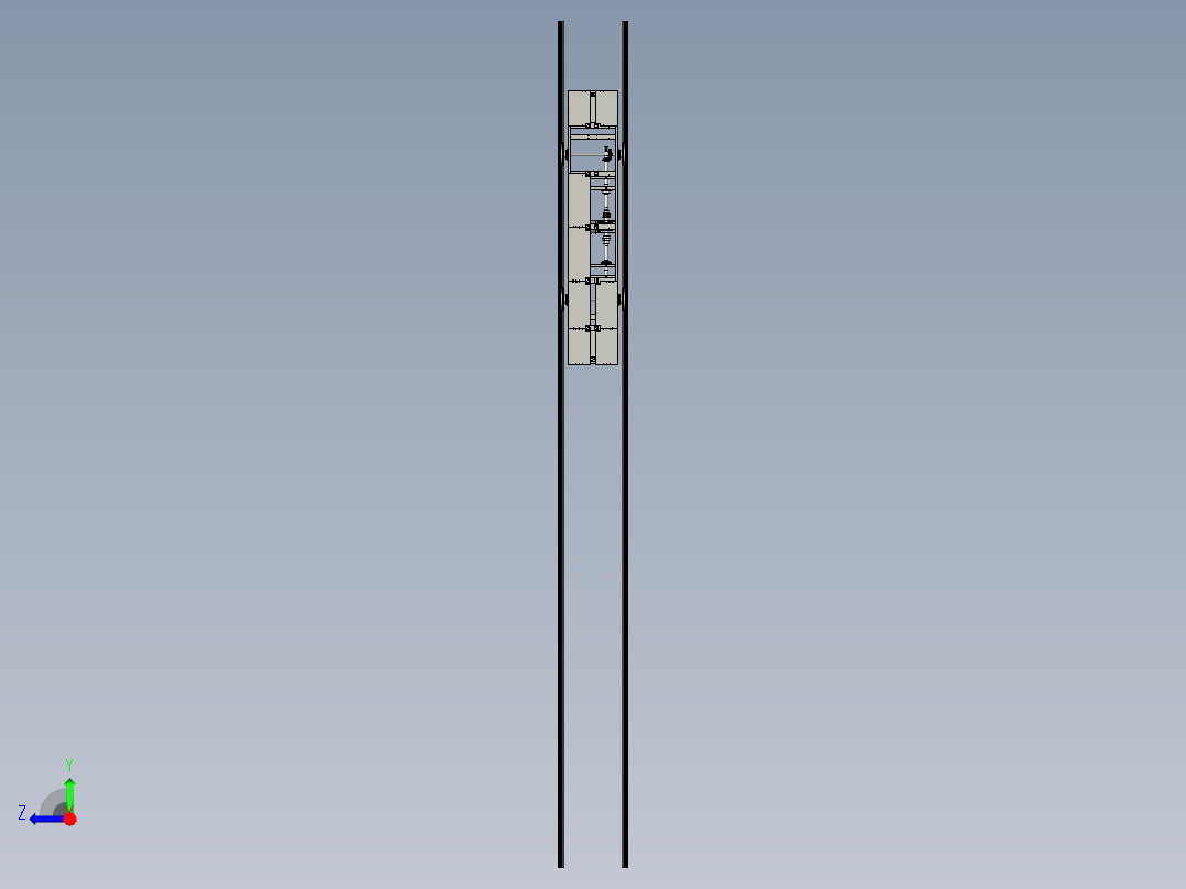 轨道小车驱动系统右视图