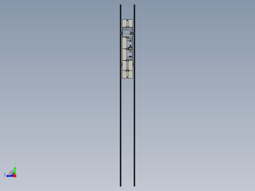 轨道小车驱动系统俯视缩略图