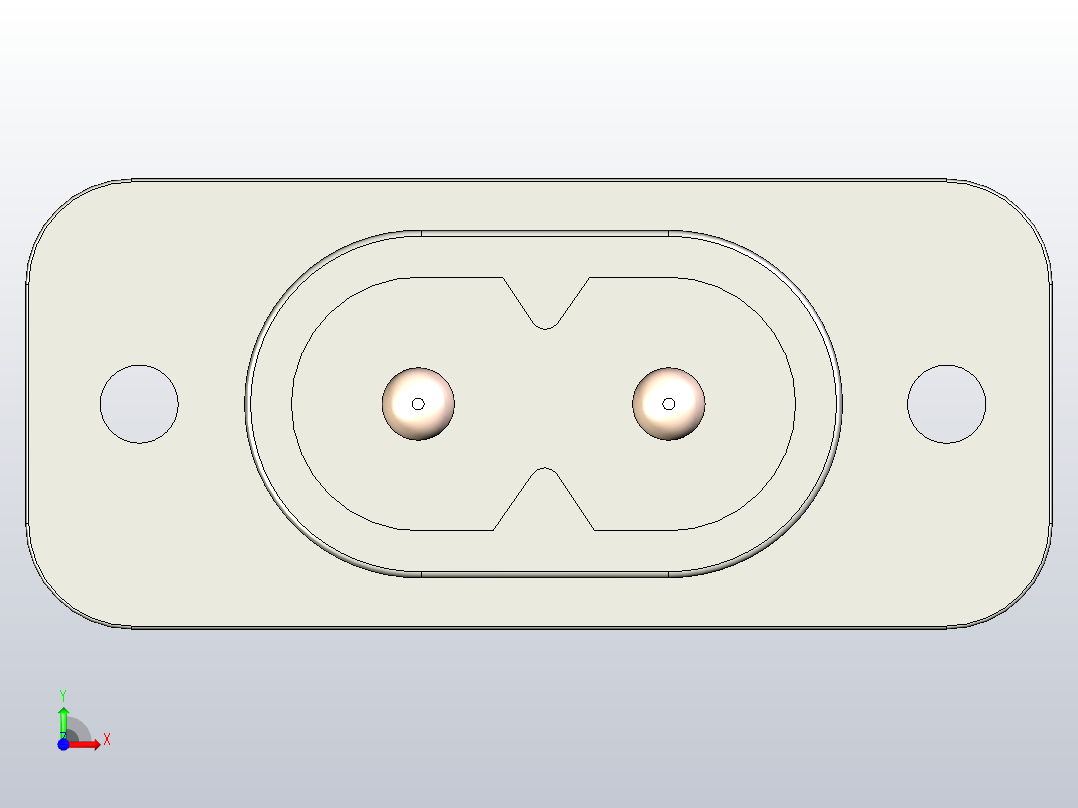 交流电源插座2.5安(AC-006A)前视图