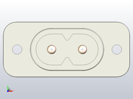 交流电源插座2.5安(AC-006A)前视缩略图