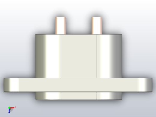 交流电源插座2.5安(AC-006A)俯视缩略图