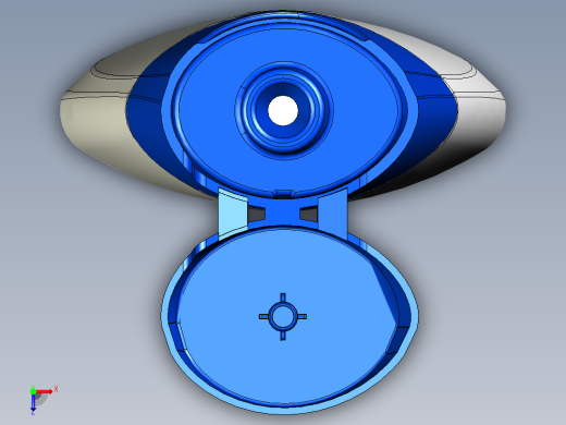 翻盖式洗发水瓶设计俯视缩略图