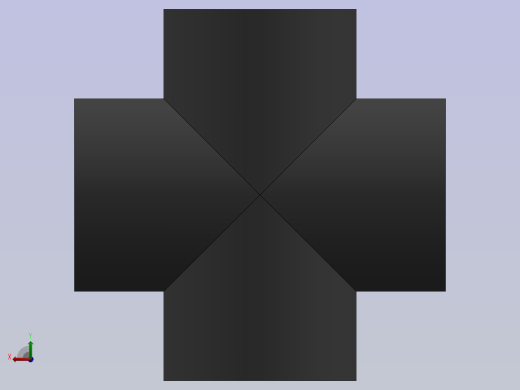 Cross DN32 PN10 U-PVC后视缩略图