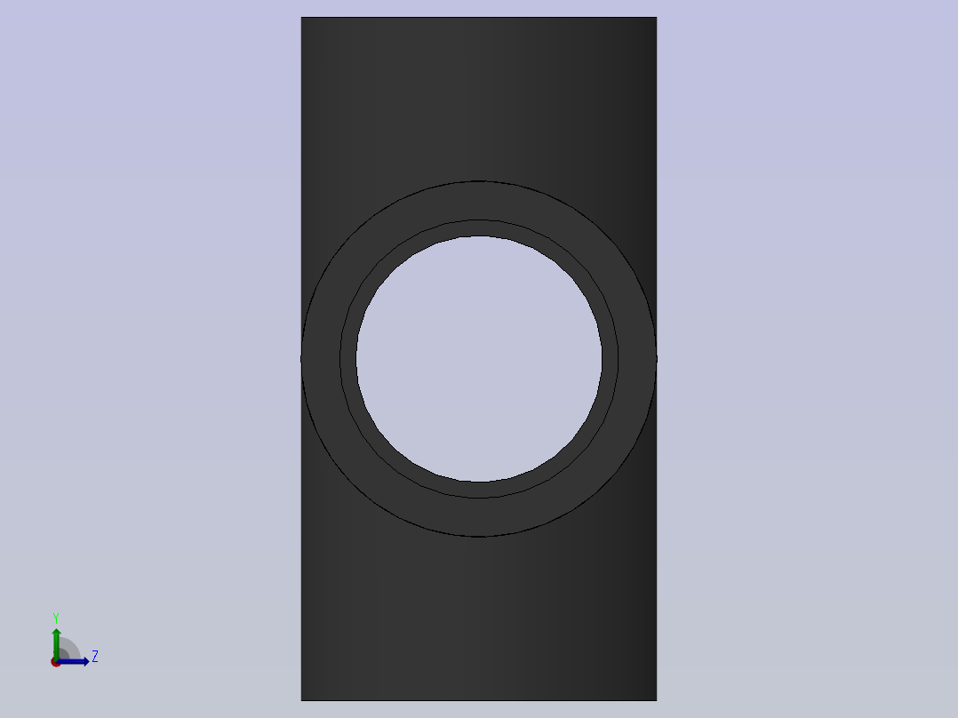 Cross DN32 PN10 U-PVC左视图