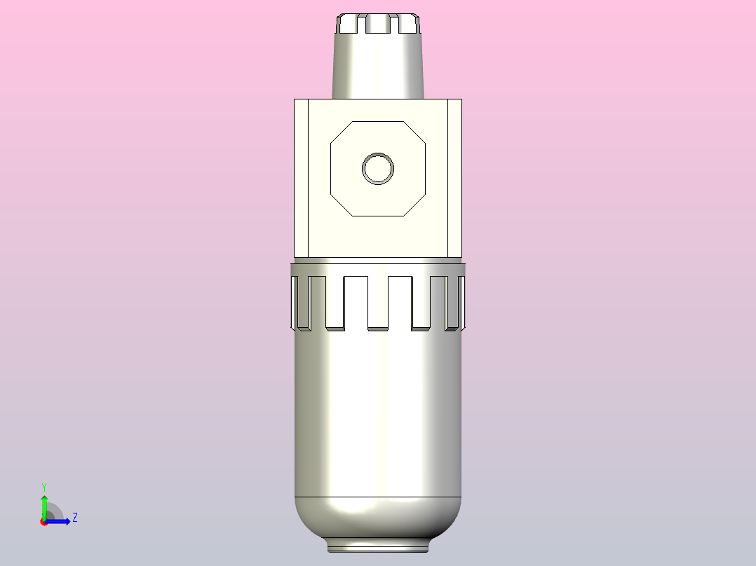 GAL100给油器左视图