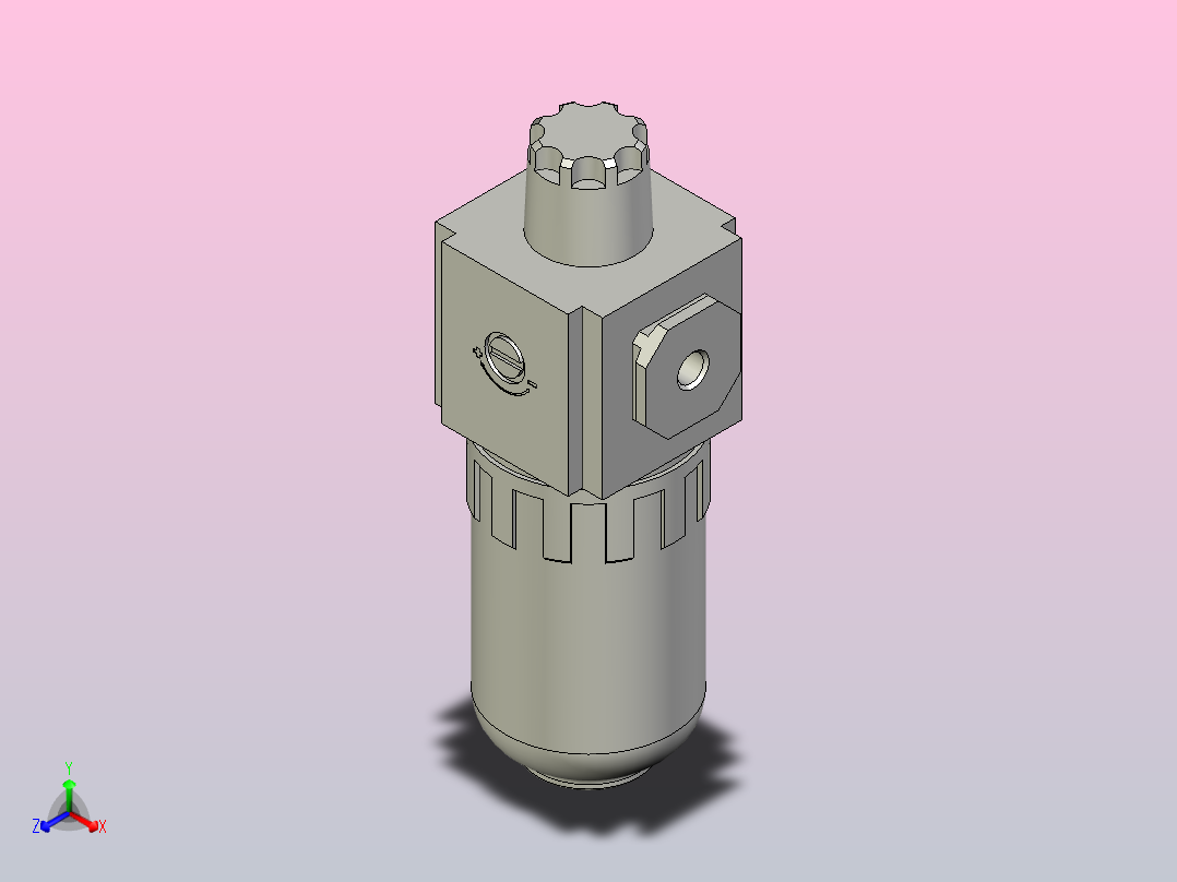 GAL100给油器正等轴测图