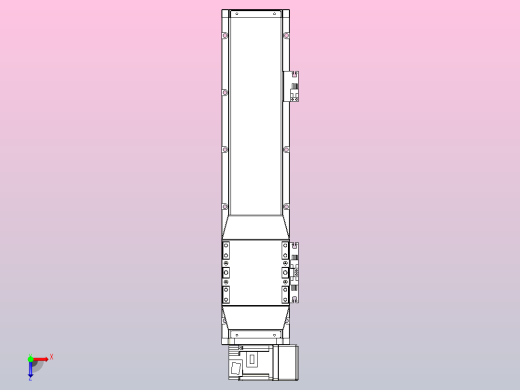 机器人皮带驱动直线轴TPA-GCB-120-P70-L300-RU-M20-N3俯视缩略图