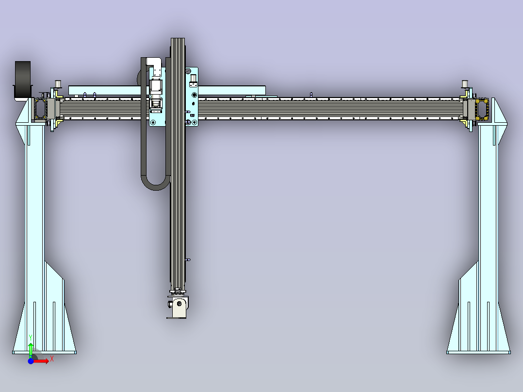 龙门坐标桁架机械手前视图