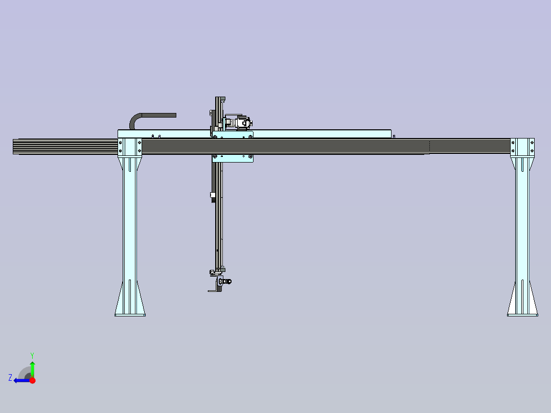 龙门坐标桁架机械手右视图