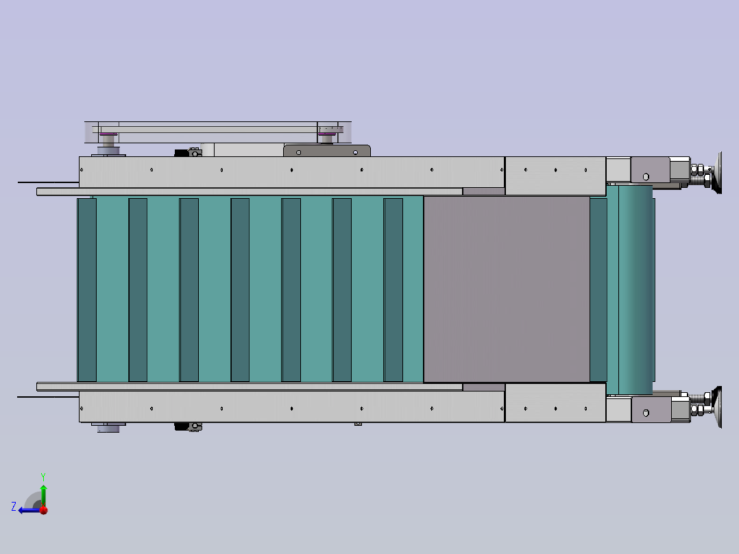 爬坡上料称重设备 sw24右视图