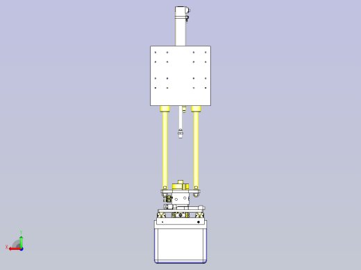 一款中大型工件的夹紧机构3D图后视缩略图