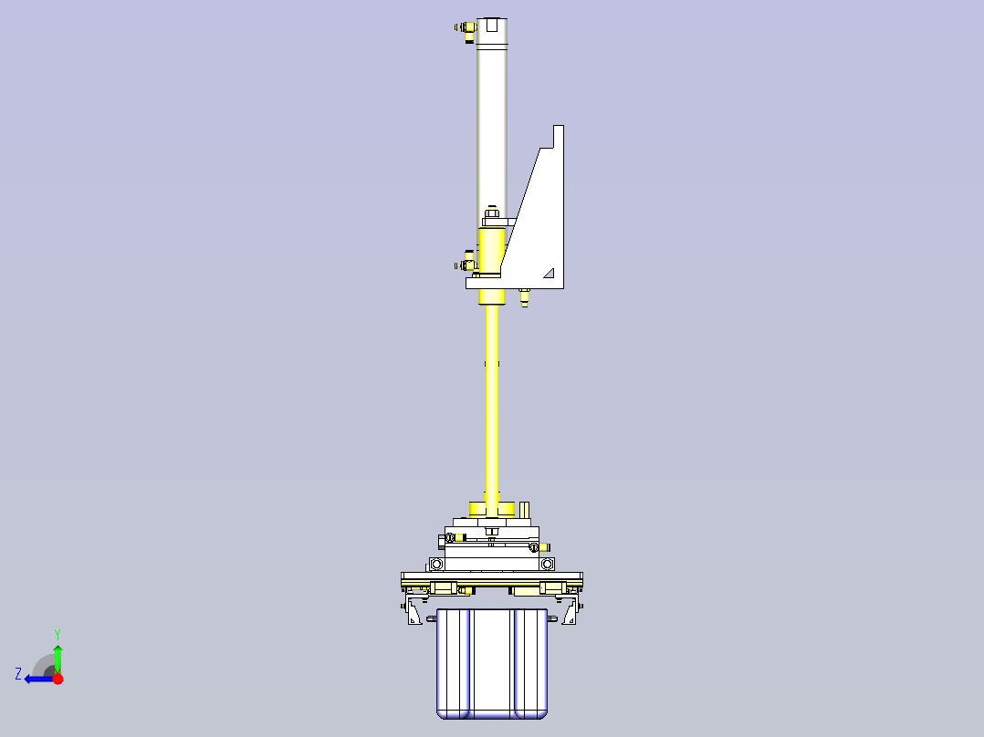 一款中大型工件的夹紧机构3D图右视图