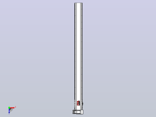 皮带直线轴半封闭可选导轨TPA-HNB-120D-110-L1400-RU-Y-P40-N3俯视缩略图