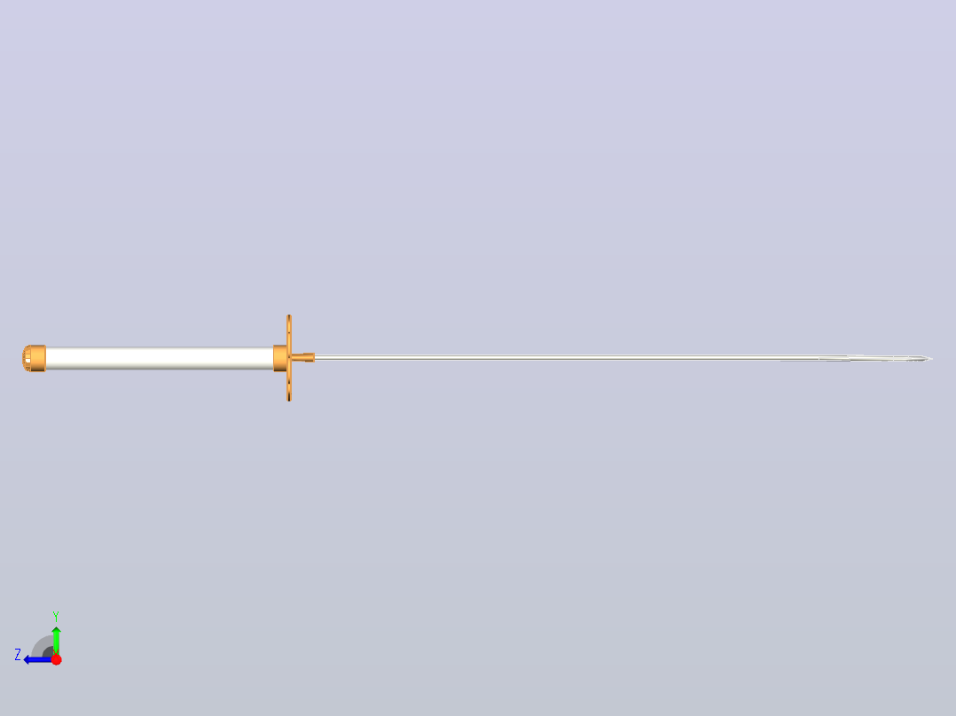 武士刀3d模型 右视图