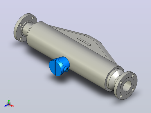 F300H - 3 hastellow型微动流量传感器正等轴测缩略图