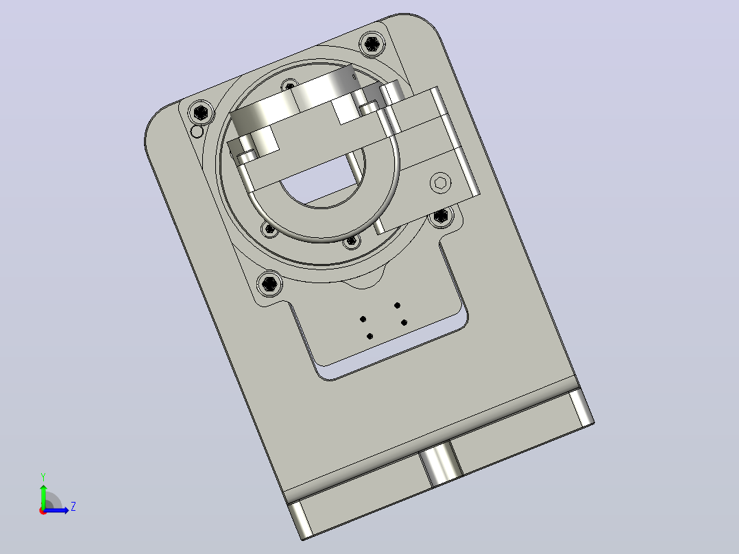微型旋转轴XR85-60-10-M1（座子加销孔-短款58.5mm）标准款(1)左视图