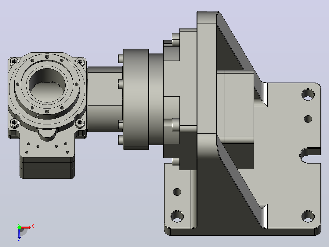 微型旋转轴XR85-60-10-M1（座子加销孔-短款58.5mm）标准款(1)俯视图