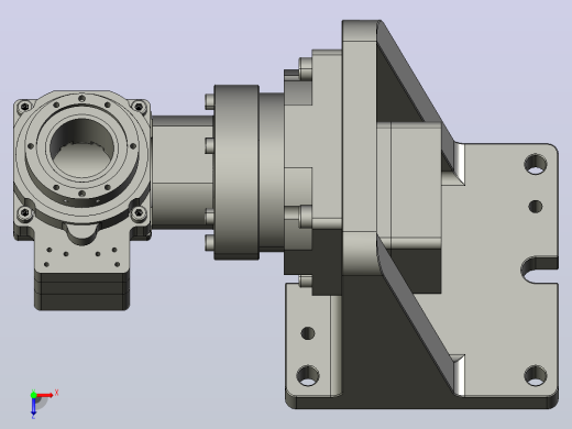 微型旋转轴XR85-60-10-M1（座子加销孔-短款58.5mm）标准款(1)俯视缩略图