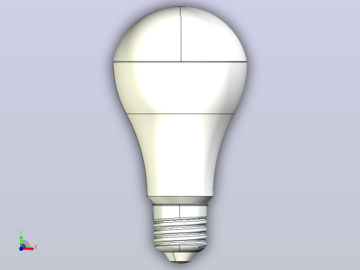 LED灯泡E27 A65前视缩略图