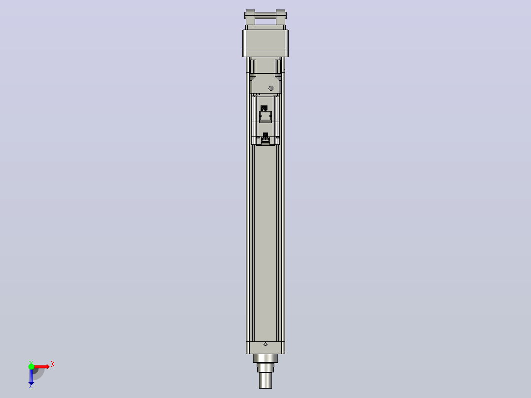 轻载电动缸TPA-ESR100-3210C-L600-MR-CB-W-P75-JX-C3俯视图