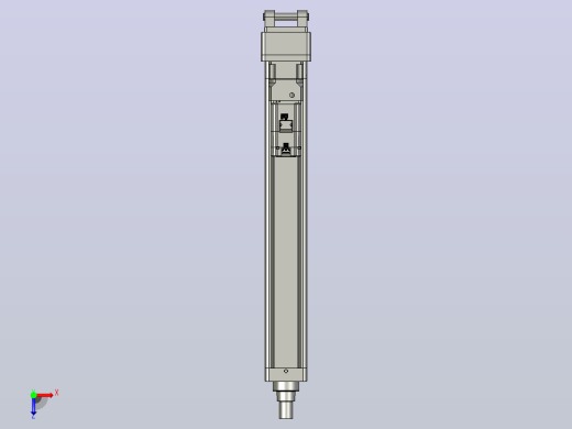 轻载电动缸TPA-ESR100-3210C-L600-MR-CB-W-P75-JX-C3俯视缩略图