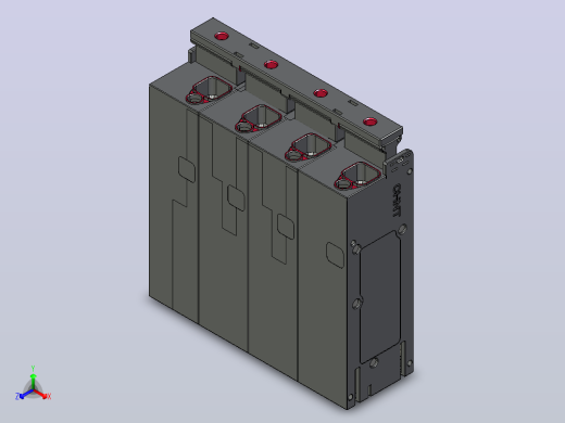 CB-125CX 4P塑料外壳式断路器三维模型202404正等轴测缩略图