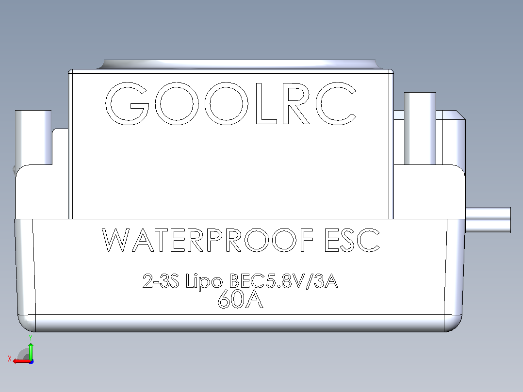GoolRC 无刷电调 60A后视图