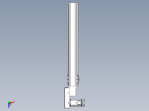 皮带直线轴半封闭可选导轨TPA-HNB-85S-90-L500-ML-C-P20-N3俯视缩略图