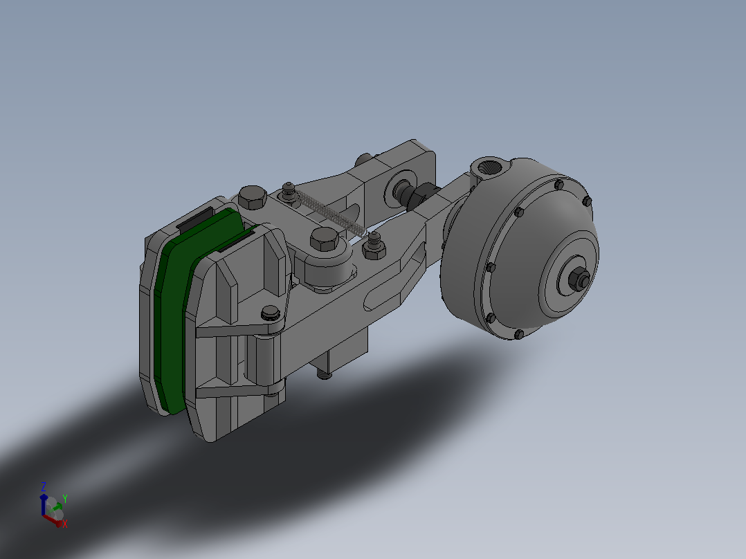 PDB气动盘式制动器PDB5 1065×25.4-620主视图