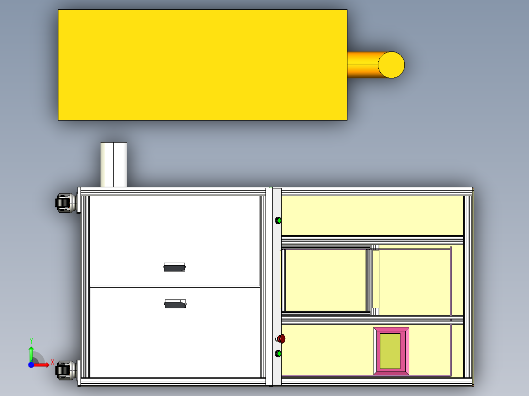 电机定子硫化清洗设备前视图