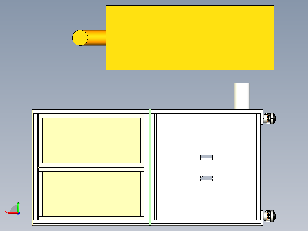 电机定子硫化清洗设备后视图