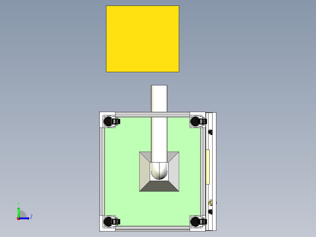 电机定子硫化清洗设备左视图