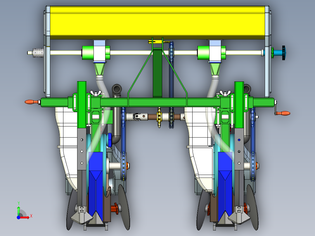 玉米播种机设计前视图