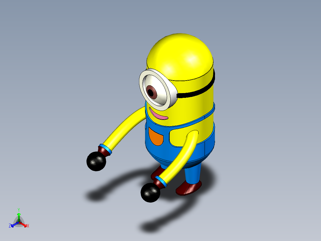 小黄人正等轴测图