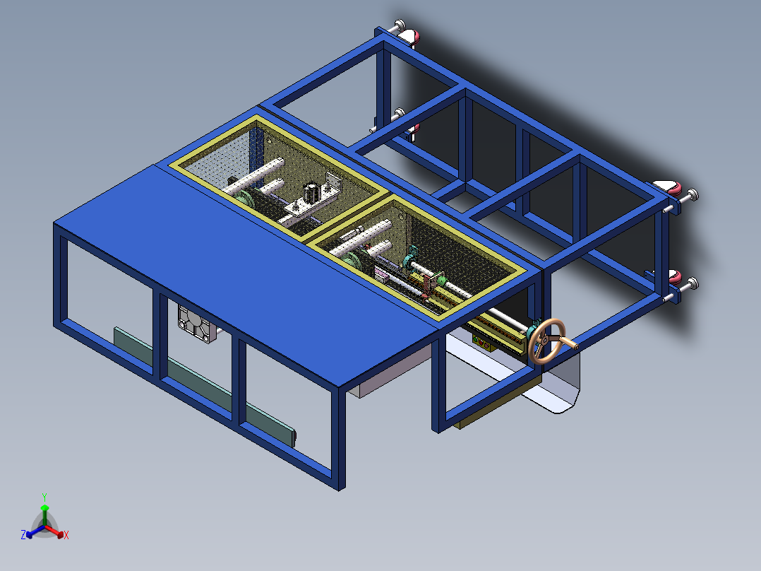 01月-车门密封条导槽冲切机sw18可编辑正等轴测图